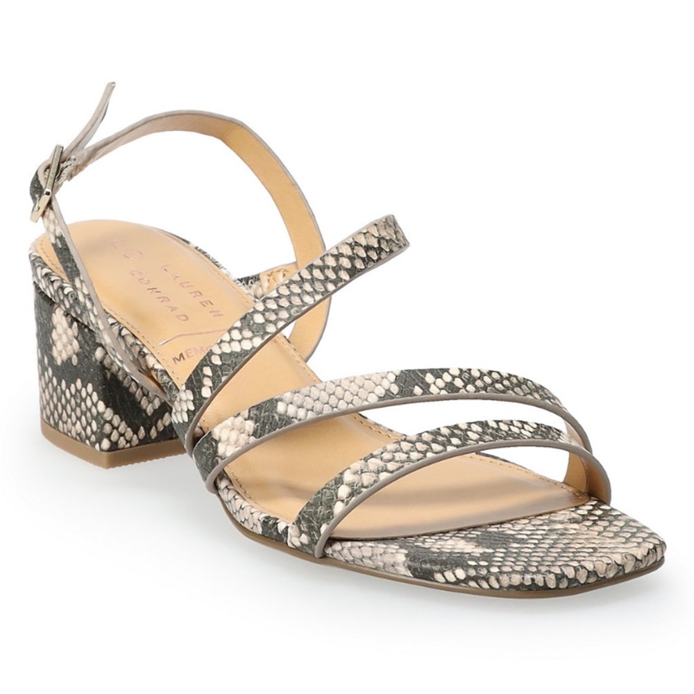 NWT Chunky sandals memory foam snake sandals